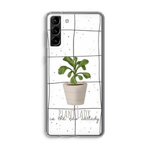 CaseCompany Kamerplant op vensterruit: Samsung Galaxy S21 Plus Transparant Hoesje