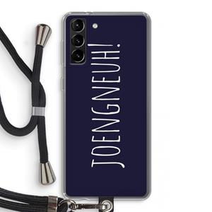 CaseCompany Joengneuh!: Samsung Galaxy S21 Plus Transparant Hoesje met koord