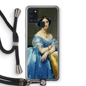 CaseCompany Eleonore: Samsung Galaxy A21s Transparant Hoesje met koord