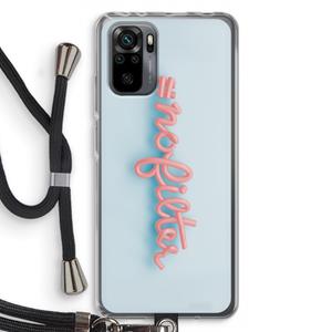 CaseCompany nofilter: Xiaomi Redmi Note 10 Pro Transparant Hoesje met koord