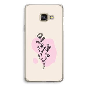 CaseCompany Roses are red: Samsung Galaxy A3 (2016) Transparant Hoesje