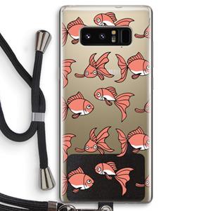 CaseCompany Blub: Samsung Galaxy Note 8 Transparant Hoesje met koord