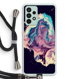 CaseCompany Cosmic Silence: Samsung Galaxy A52s 5G Transparant Hoesje met koord