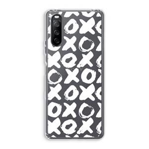 CaseCompany XOXO: Sony Xperia 10 III Transparant Hoesje