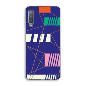 CaseCompany Gestalte 5: Samsung Galaxy A7 (2018) Transparant Hoesje