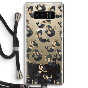 CaseCompany Zeemeermin: Samsung Galaxy Note 8 Transparant Hoesje met koord