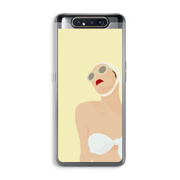 CaseCompany Summer: Samsung Galaxy A80 Transparant Hoesje