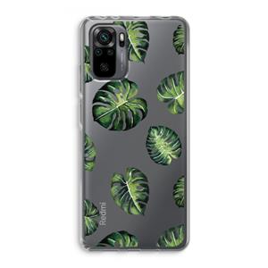 CaseCompany Tropische bladeren: Xiaomi Redmi Note 10 Pro Transparant Hoesje