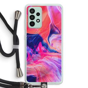 CaseCompany Earth And Ocean: Samsung Galaxy A52s 5G Transparant Hoesje met koord