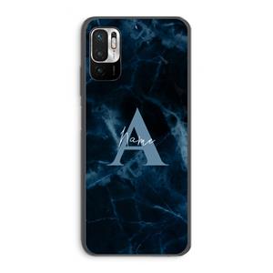 CaseCompany Midnight Marble: Xiaomi Redmi Note 10 5G Transparant Hoesje