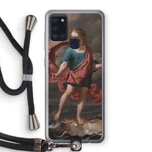 CaseCompany Soap Bubbles: Samsung Galaxy A21s Transparant Hoesje met koord