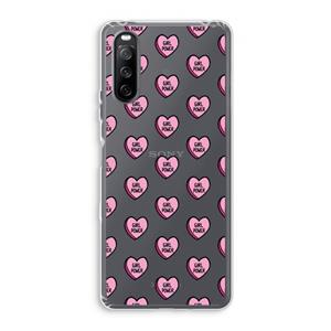 CaseCompany GIRL POWER: Sony Xperia 10 III Transparant Hoesje