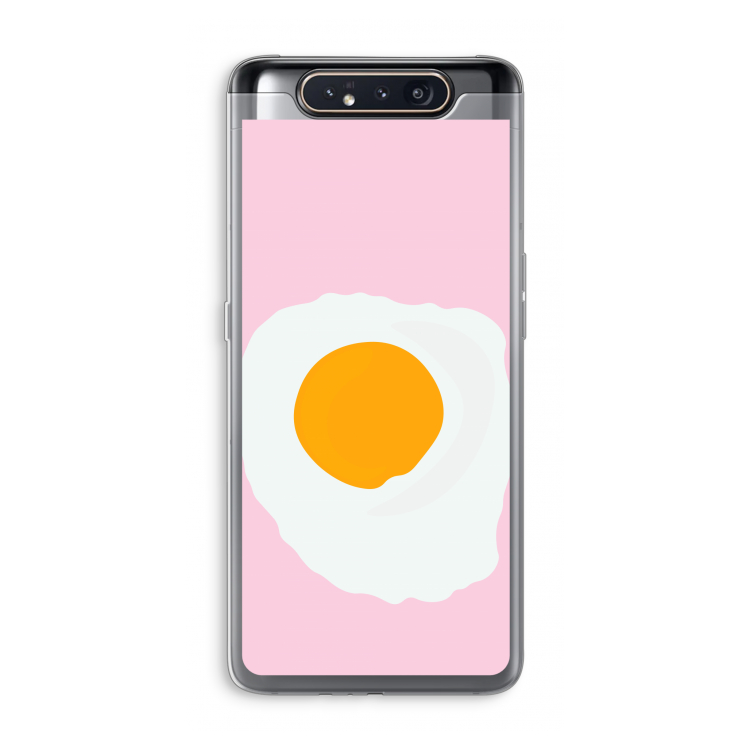 CaseCompany Sunny side up: Samsung Galaxy A80 Transparant Hoesje