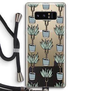 CaseCompany Boompje: Samsung Galaxy Note 8 Transparant Hoesje met koord