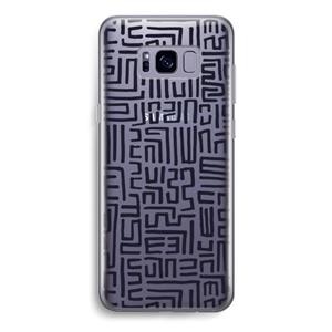 CaseCompany Moroccan Print: Samsung Galaxy S8 Transparant Hoesje