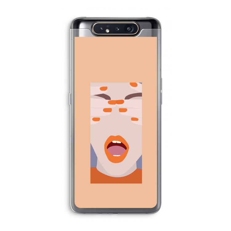 CaseCompany Surprise: Samsung Galaxy A80 Transparant Hoesje
