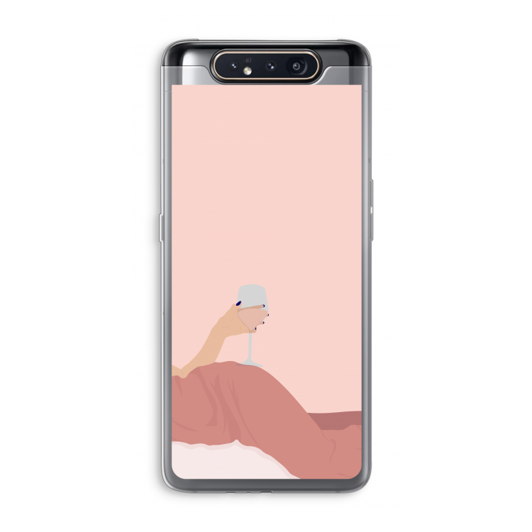 CaseCompany Wine: Samsung Galaxy A80 Transparant Hoesje