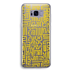 CaseCompany Majorelle Blue Print: Samsung Galaxy S8 Transparant Hoesje