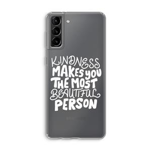 CaseCompany The prettiest: Samsung Galaxy S21 Plus Transparant Hoesje