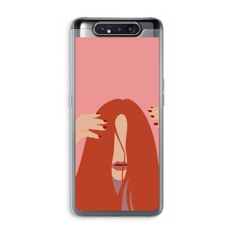 CaseCompany Woke up like this: Samsung Galaxy A80 Transparant Hoesje