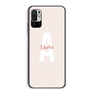 CaseCompany Strawberry Milkshake: Xiaomi Redmi Note 10 5G Transparant Hoesje