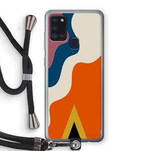 CaseCompany Noor A: Samsung Galaxy A21s Transparant Hoesje met koord