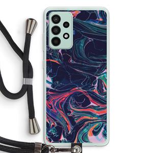 CaseCompany Light Years Beyond: Samsung Galaxy A52s 5G Transparant Hoesje met koord