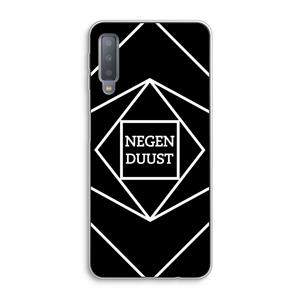 CaseCompany Negenduust geometrisch: Samsung Galaxy A7 (2018) Transparant Hoesje
