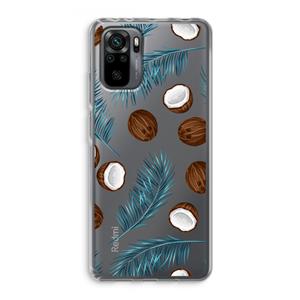 CaseCompany Kokosnoot roze: Xiaomi Redmi Note 10 Pro Transparant Hoesje