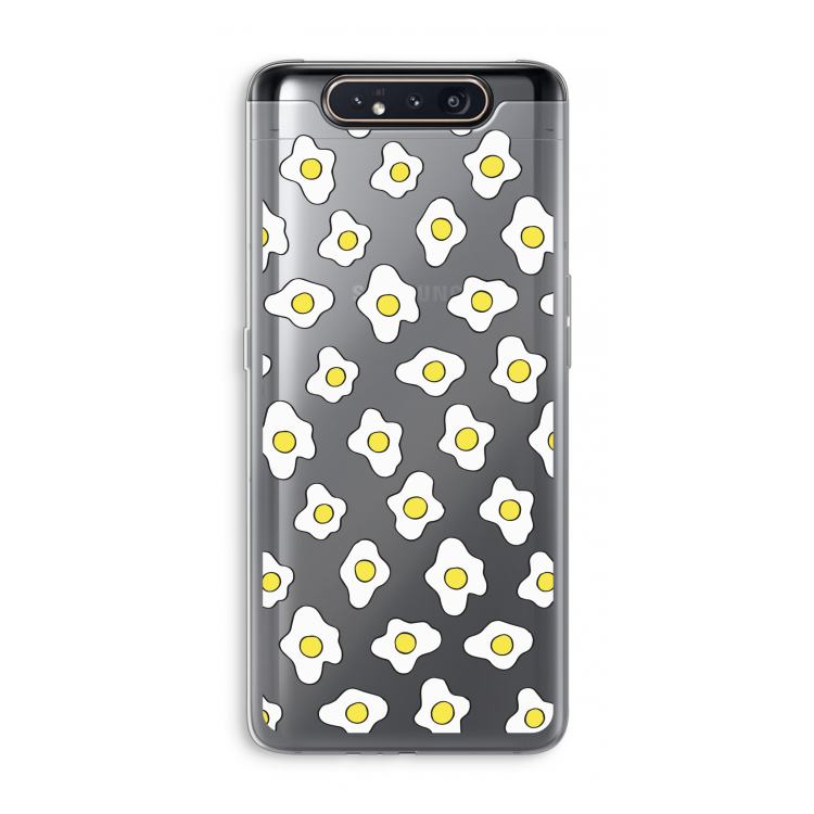CaseCompany Spiegeleitjes: Samsung Galaxy A80 Transparant Hoesje