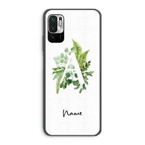 CaseCompany Green Brush: Xiaomi Redmi Note 10 5G Transparant Hoesje