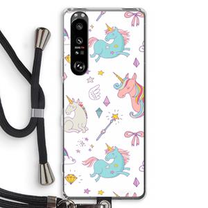 CaseCompany Fantasiewereld: Sony Xperia 1 III Transparant Hoesje met koord