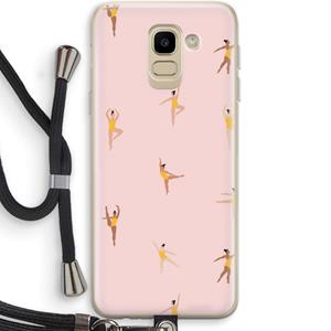 CaseCompany Dans #2: Samsung Galaxy J6 (2018) Transparant Hoesje met koord