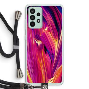 CaseCompany Phoenix: Samsung Galaxy A52s 5G Transparant Hoesje met koord