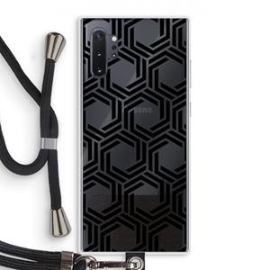 CaseCompany Geometrisch patroon: Samsung Galaxy Note 10 Plus Transparant Hoesje met koord