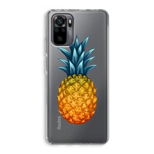 CaseCompany Grote ananas: Xiaomi Redmi Note 10 Pro Transparant Hoesje
