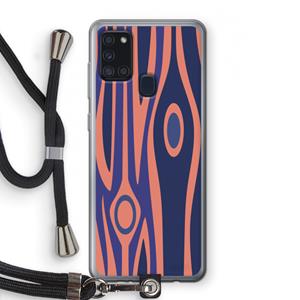 CaseCompany Bast A: Samsung Galaxy A21s Transparant Hoesje met koord