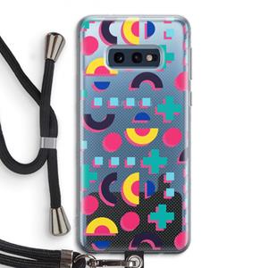 CaseCompany 8-bit N°2: Samsung Galaxy S10e Transparant Hoesje met koord