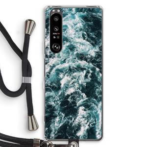 CaseCompany Zee golf: Sony Xperia 1 III Transparant Hoesje met koord