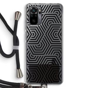 CaseCompany Magic pattern: Xiaomi Redmi Note 10 Pro Transparant Hoesje met koord