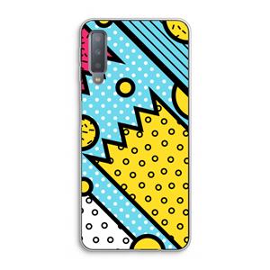CaseCompany Pop Art #1: Samsung Galaxy A7 (2018) Transparant Hoesje