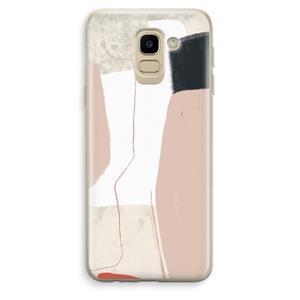 CaseCompany Lava: Samsung Galaxy J6 (2018) Transparant Hoesje