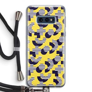 CaseCompany 8-bit N°3: Samsung Galaxy S10e Transparant Hoesje met koord