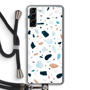 CaseCompany Terrazzo N°13: Samsung Galaxy S21 Plus Transparant Hoesje met koord