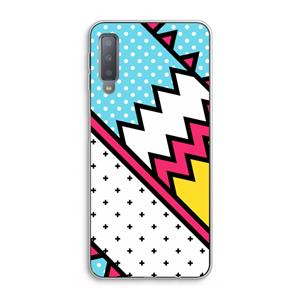CaseCompany Pop Art #2: Samsung Galaxy A7 (2018) Transparant Hoesje