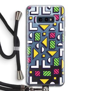 CaseCompany 8-bit N°4: Samsung Galaxy S10e Transparant Hoesje met koord