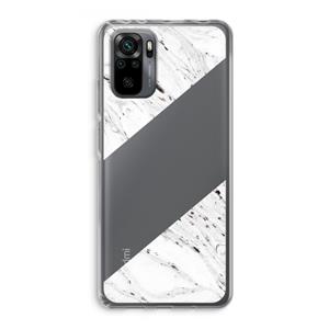 CaseCompany Biggest stripe: Xiaomi Redmi Note 10 Pro Transparant Hoesje