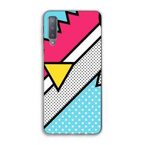 CaseCompany Pop Art #3: Samsung Galaxy A7 (2018) Transparant Hoesje