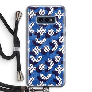 CaseCompany 8-bit N°5: Samsung Galaxy S10e Transparant Hoesje met koord