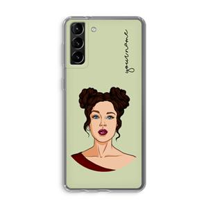 CaseCompany Pop-Art Creator: Samsung Galaxy S21 Plus Transparant Hoesje